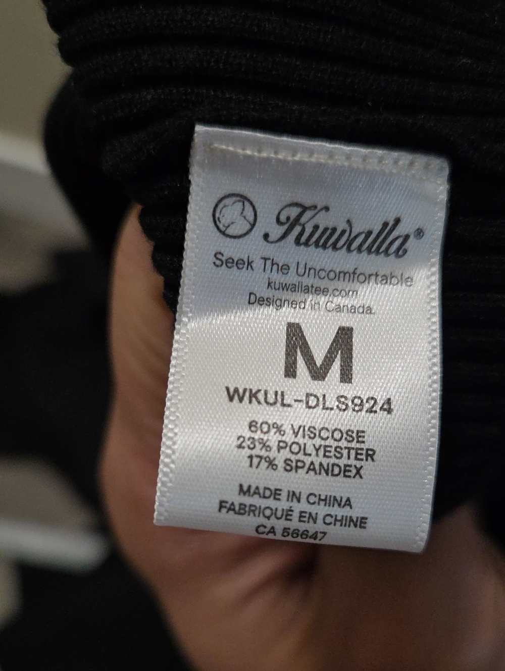 NWT Kuwalla Black Ribbed Collared Midi Dress Long Sleeve Stretch Viscose Blend - Picture 12 of 12